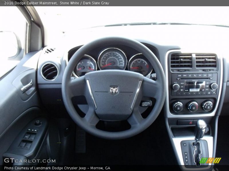 Stone White / Dark Slate Gray 2010 Dodge Caliber Mainstreet