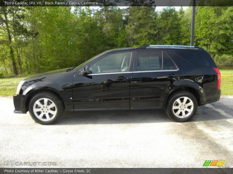 Black Raven / Cocoa/Cashmere 2009 Cadillac SRX V6