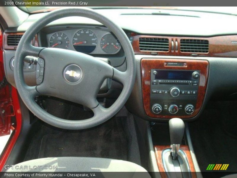 Precision Red / Gray 2008 Chevrolet Impala LS