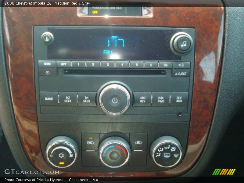 Precision Red / Gray 2008 Chevrolet Impala LS