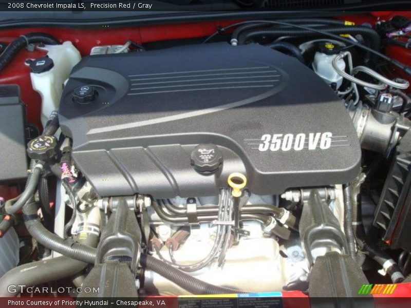 Precision Red / Gray 2008 Chevrolet Impala LS