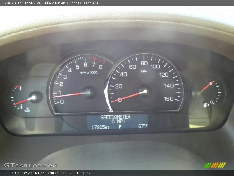 Black Raven / Cocoa/Cashmere 2009 Cadillac SRX V6