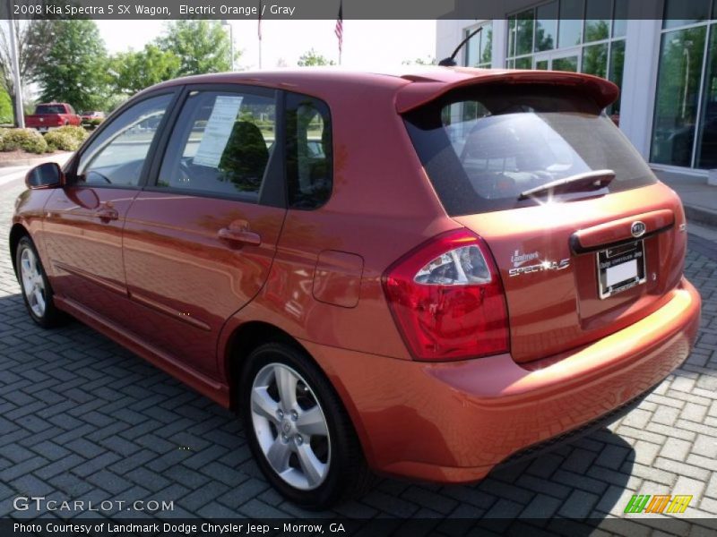 Electric Orange / Gray 2008 Kia Spectra 5 SX Wagon