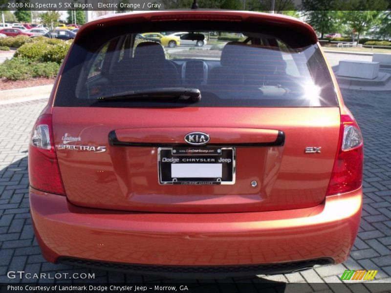 Electric Orange / Gray 2008 Kia Spectra 5 SX Wagon