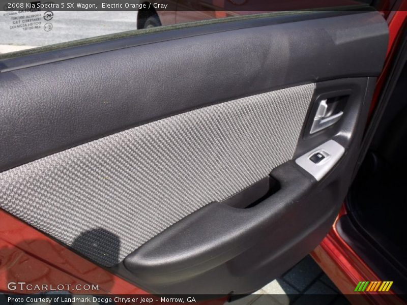 Electric Orange / Gray 2008 Kia Spectra 5 SX Wagon