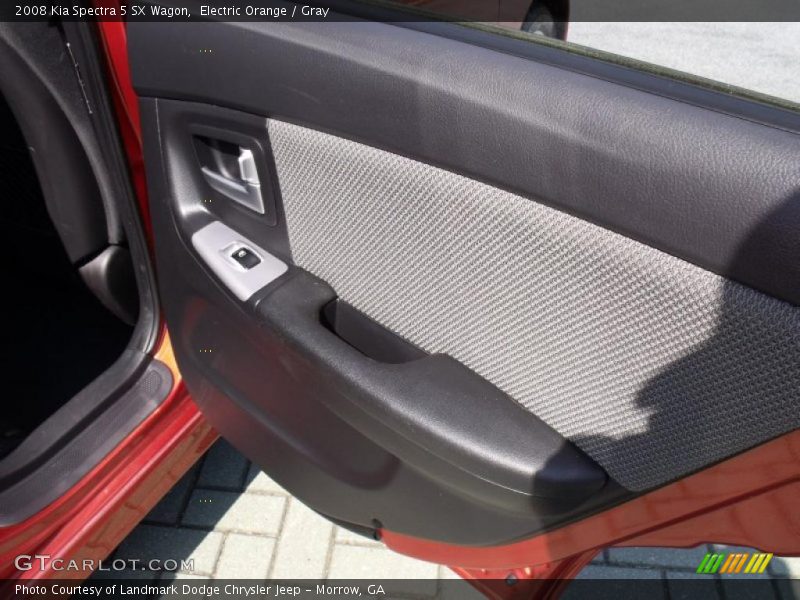 Electric Orange / Gray 2008 Kia Spectra 5 SX Wagon