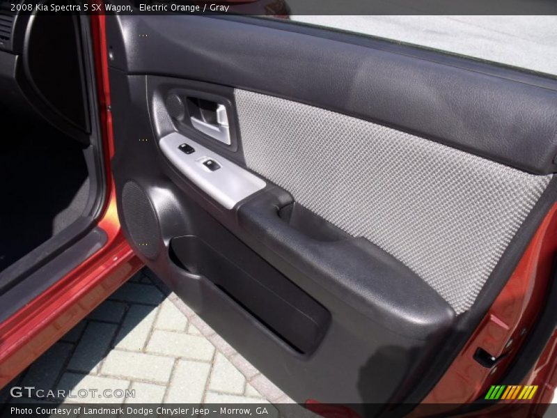 Electric Orange / Gray 2008 Kia Spectra 5 SX Wagon