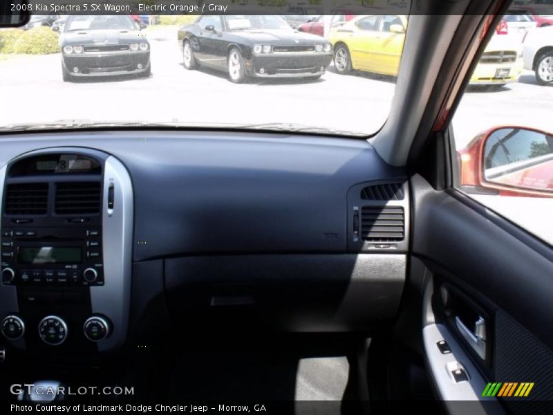 Electric Orange / Gray 2008 Kia Spectra 5 SX Wagon