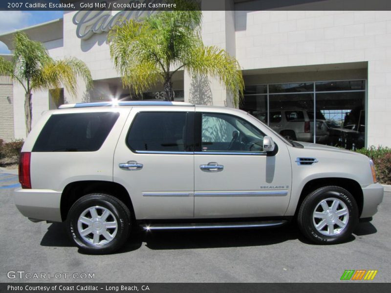 Gold Mist / Cocoa/Light Cashmere 2007 Cadillac Escalade