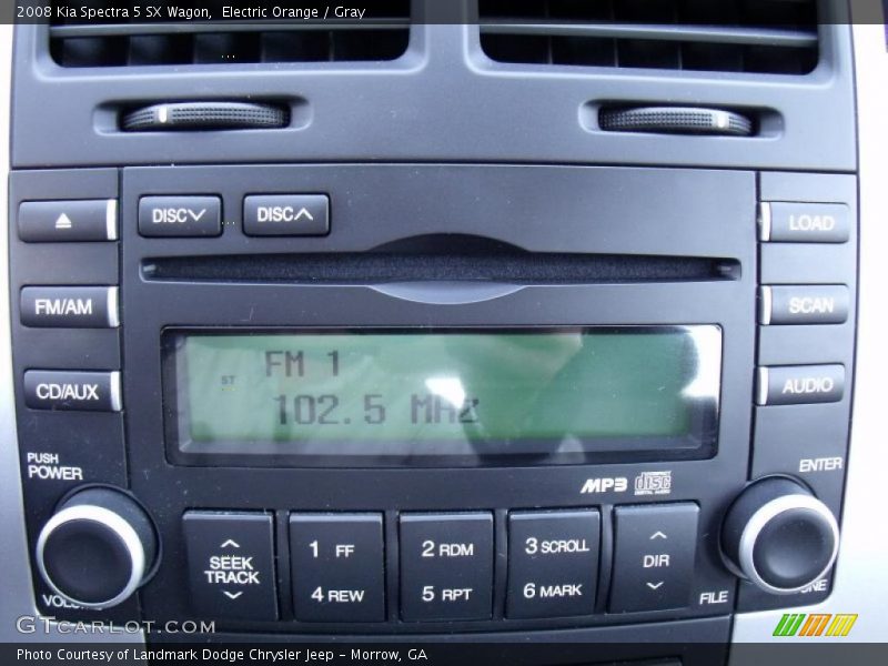 Electric Orange / Gray 2008 Kia Spectra 5 SX Wagon