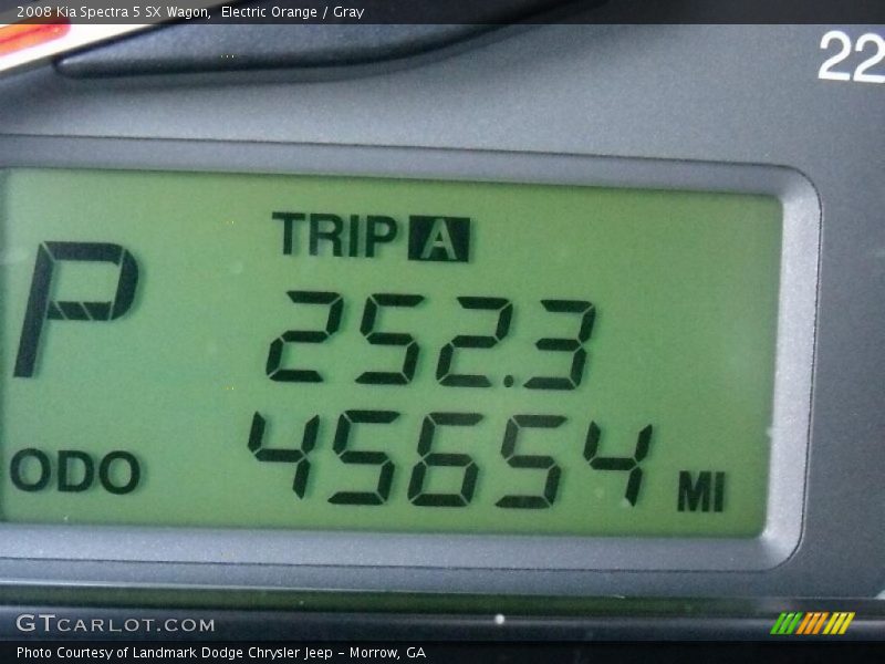 Electric Orange / Gray 2008 Kia Spectra 5 SX Wagon