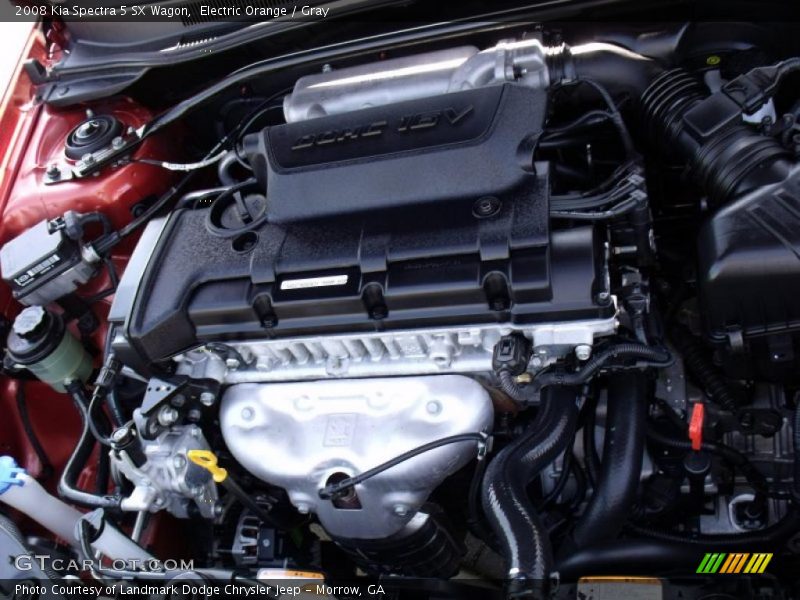 Electric Orange / Gray 2008 Kia Spectra 5 SX Wagon