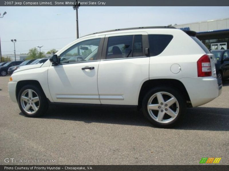 Stone White / Pastel Slate Gray 2007 Jeep Compass Limited