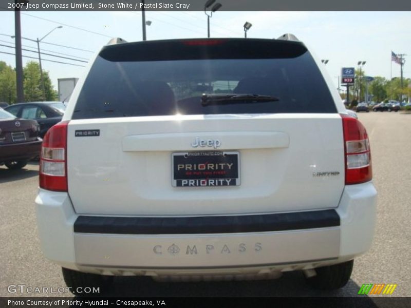 Stone White / Pastel Slate Gray 2007 Jeep Compass Limited