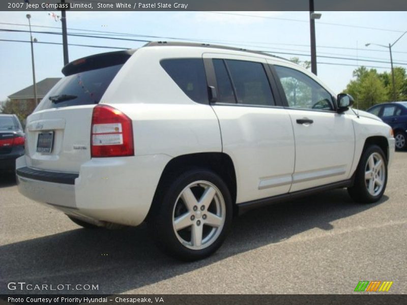 Stone White / Pastel Slate Gray 2007 Jeep Compass Limited