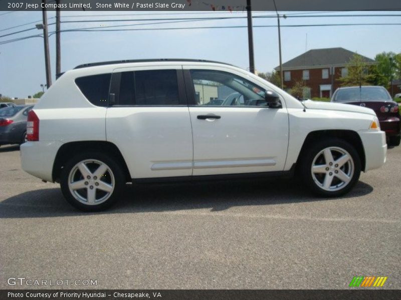 Stone White / Pastel Slate Gray 2007 Jeep Compass Limited