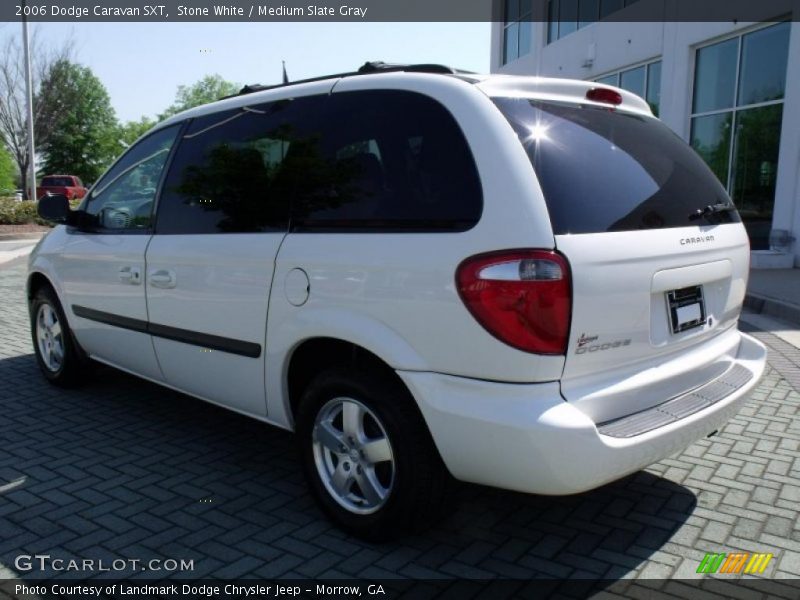 Stone White / Medium Slate Gray 2006 Dodge Caravan SXT