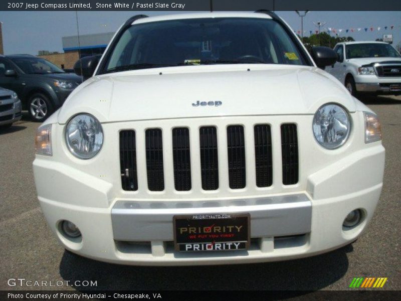 Stone White / Pastel Slate Gray 2007 Jeep Compass Limited