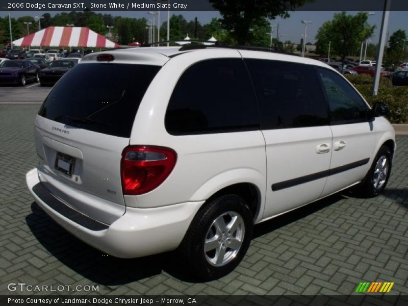 Stone White / Medium Slate Gray 2006 Dodge Caravan SXT