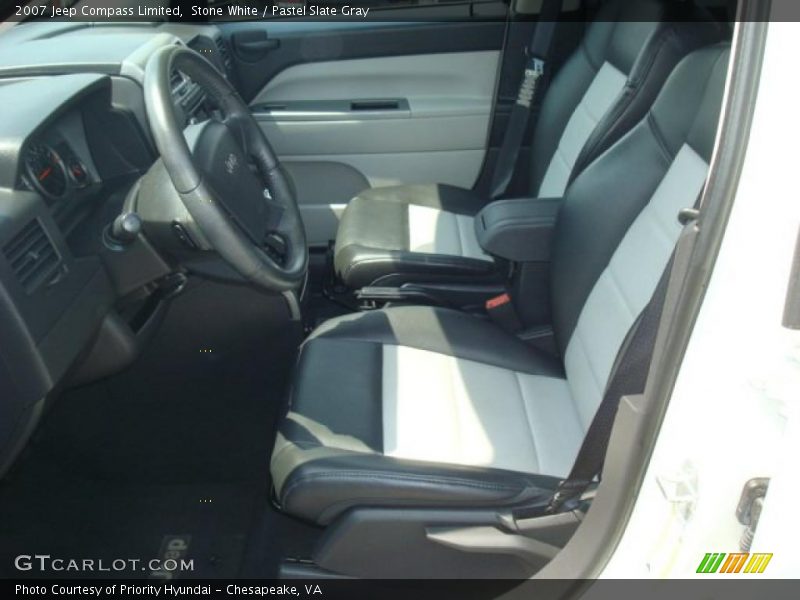Stone White / Pastel Slate Gray 2007 Jeep Compass Limited