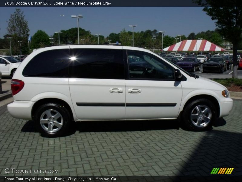 Stone White / Medium Slate Gray 2006 Dodge Caravan SXT