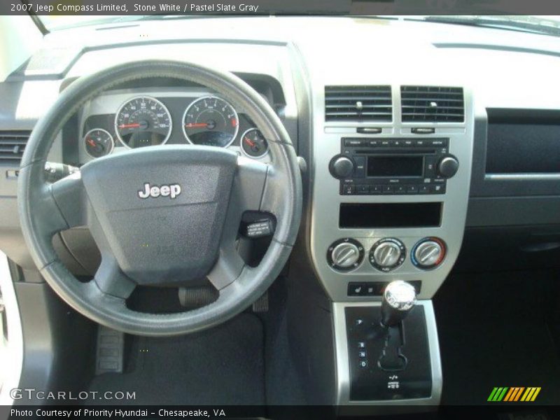 Stone White / Pastel Slate Gray 2007 Jeep Compass Limited