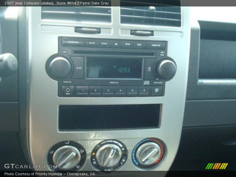 Stone White / Pastel Slate Gray 2007 Jeep Compass Limited