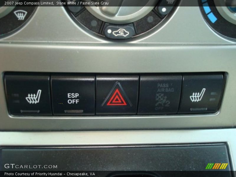 Stone White / Pastel Slate Gray 2007 Jeep Compass Limited