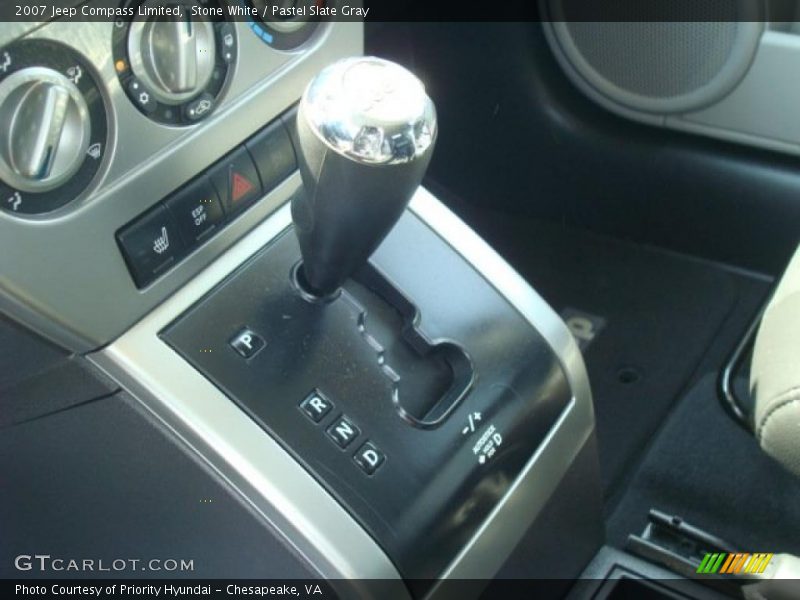Stone White / Pastel Slate Gray 2007 Jeep Compass Limited