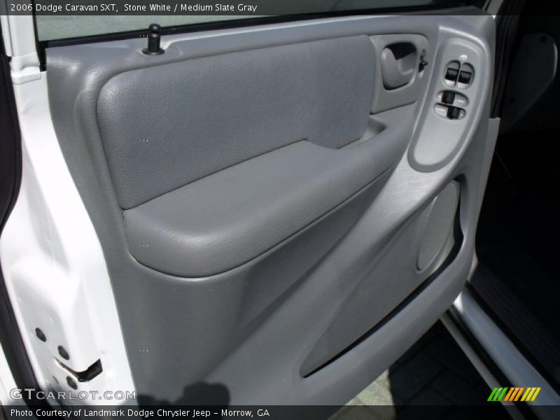 Stone White / Medium Slate Gray 2006 Dodge Caravan SXT