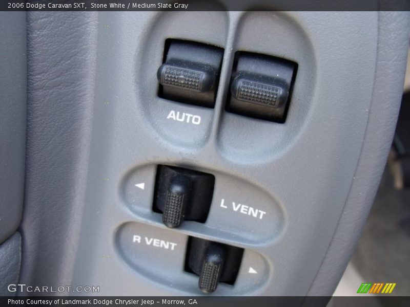 Stone White / Medium Slate Gray 2006 Dodge Caravan SXT