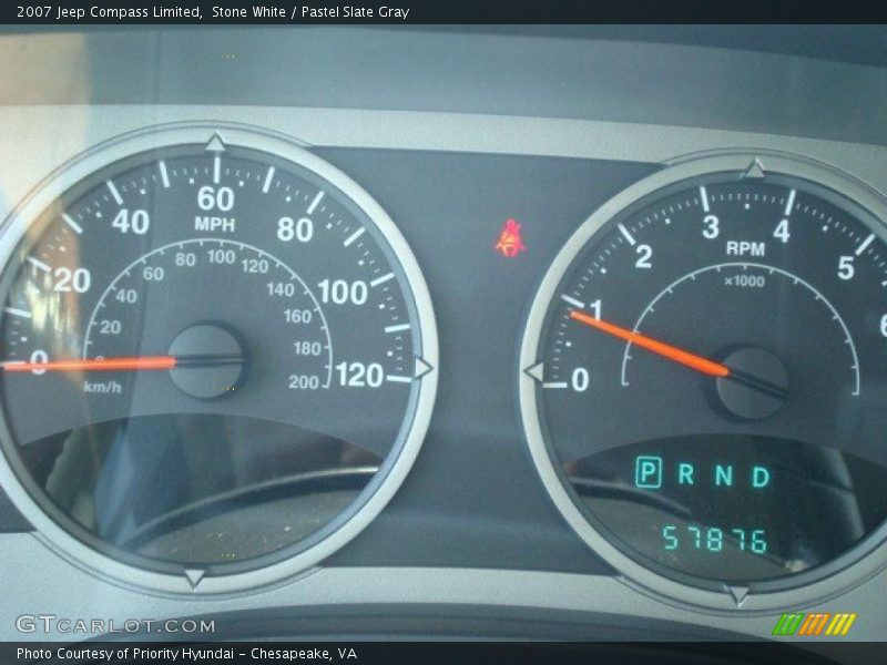 Stone White / Pastel Slate Gray 2007 Jeep Compass Limited