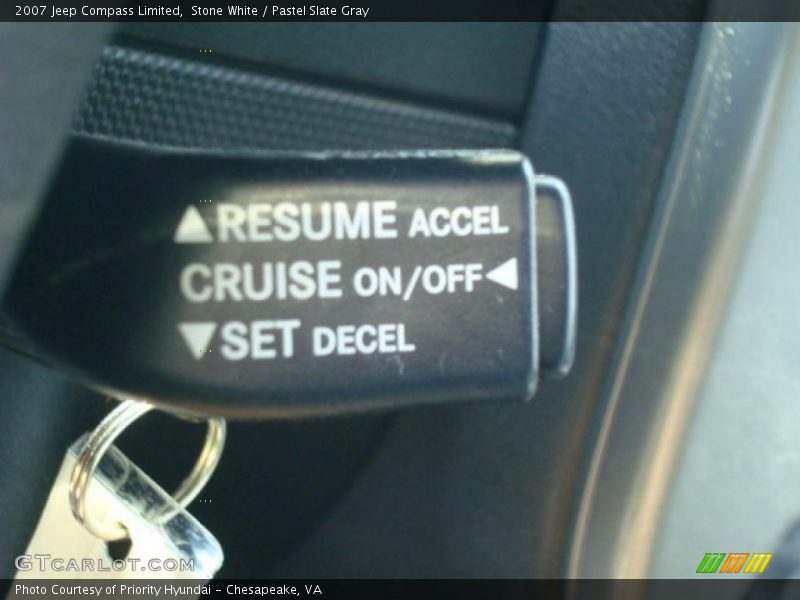 Stone White / Pastel Slate Gray 2007 Jeep Compass Limited