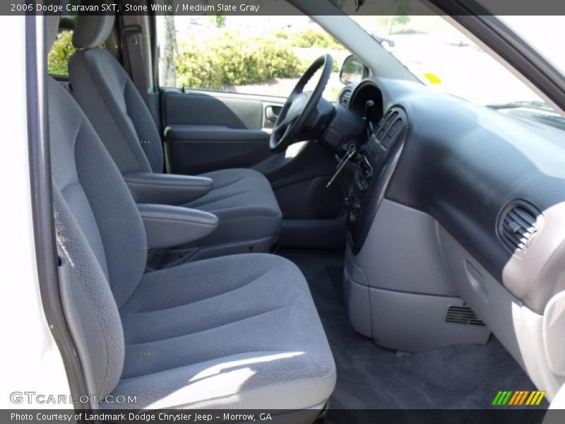 Stone White / Medium Slate Gray 2006 Dodge Caravan SXT