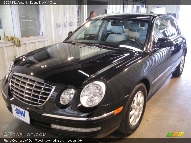 Ebony Black / Gray 2009 Kia Amanti