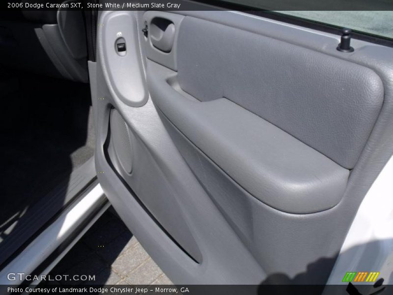 Stone White / Medium Slate Gray 2006 Dodge Caravan SXT