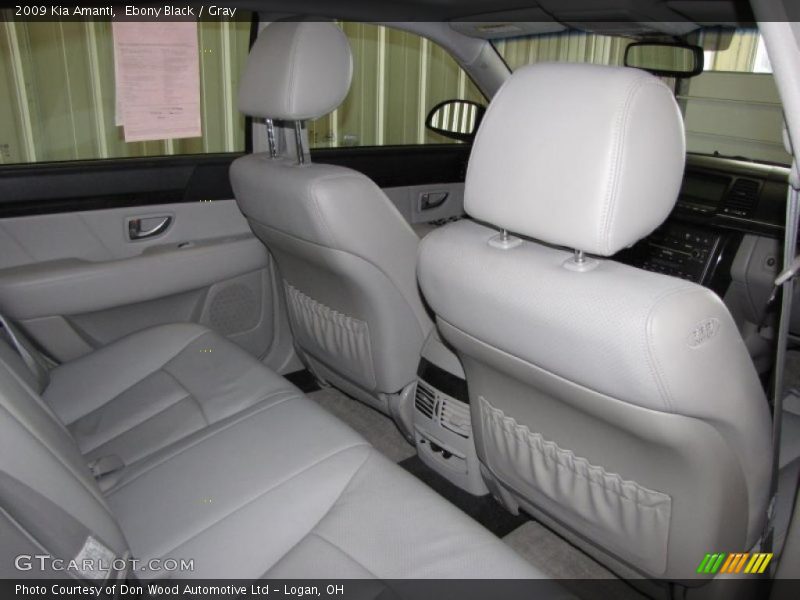 Ebony Black / Gray 2009 Kia Amanti