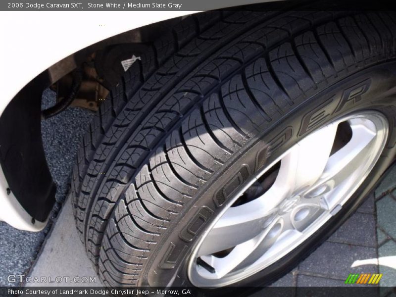 Stone White / Medium Slate Gray 2006 Dodge Caravan SXT