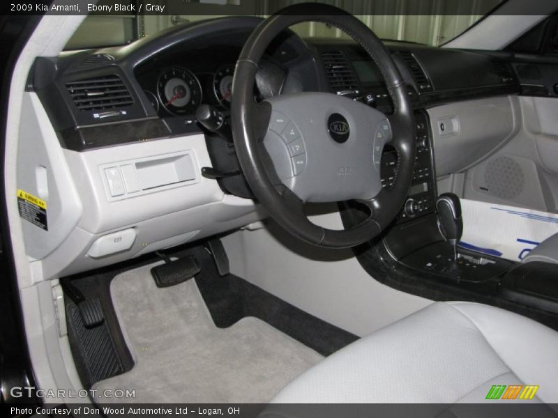 Ebony Black / Gray 2009 Kia Amanti