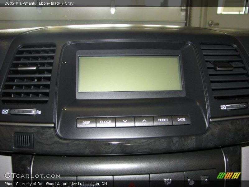 Ebony Black / Gray 2009 Kia Amanti