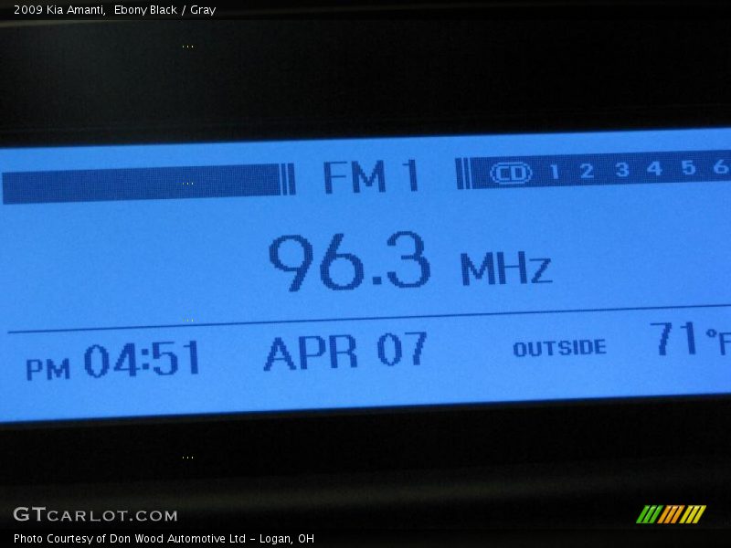 Ebony Black / Gray 2009 Kia Amanti