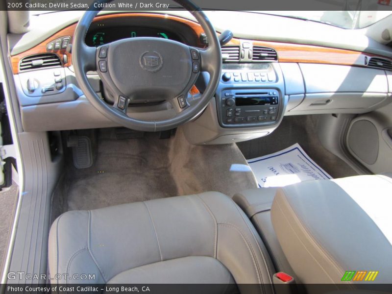 Cotillion White / Dark Gray 2005 Cadillac DeVille Sedan