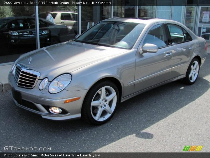 Pewter Metallic / Cashmere 2009 Mercedes-Benz E 350 4Matic Sedan