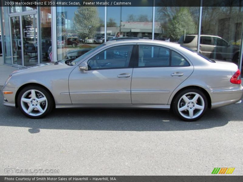 Pewter Metallic / Cashmere 2009 Mercedes-Benz E 350 4Matic Sedan