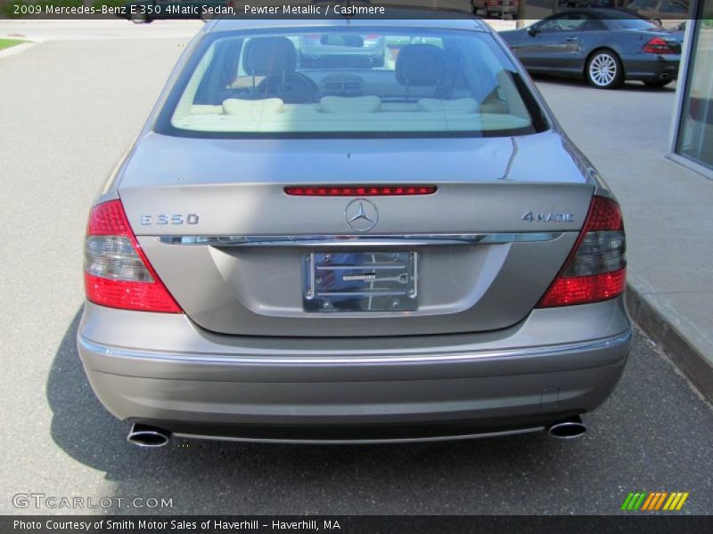 Pewter Metallic / Cashmere 2009 Mercedes-Benz E 350 4Matic Sedan