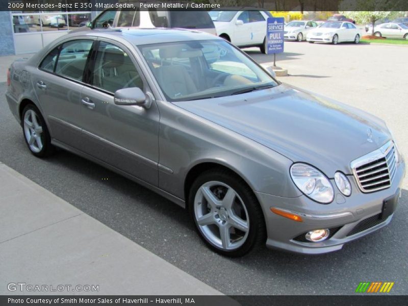 Pewter Metallic / Cashmere 2009 Mercedes-Benz E 350 4Matic Sedan
