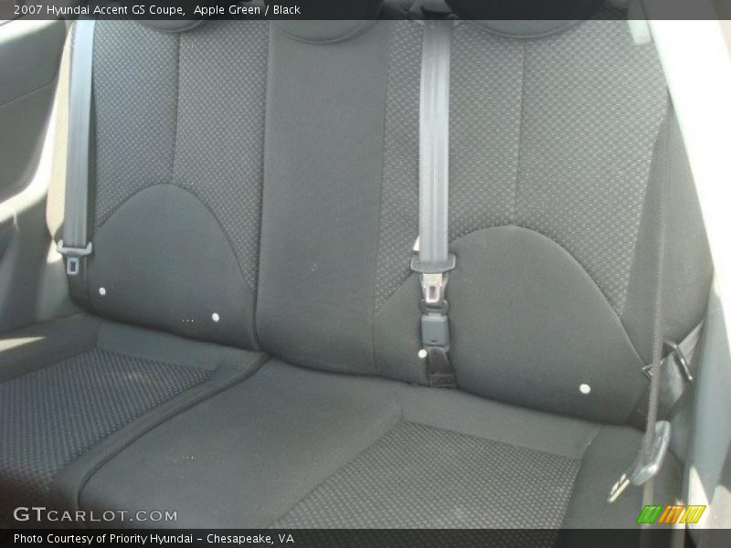 Apple Green / Black 2007 Hyundai Accent GS Coupe