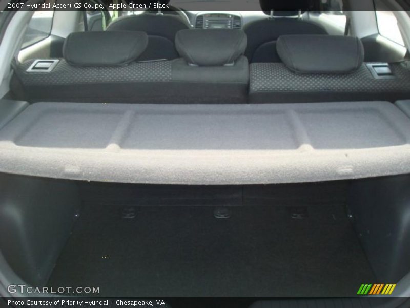 Apple Green / Black 2007 Hyundai Accent GS Coupe