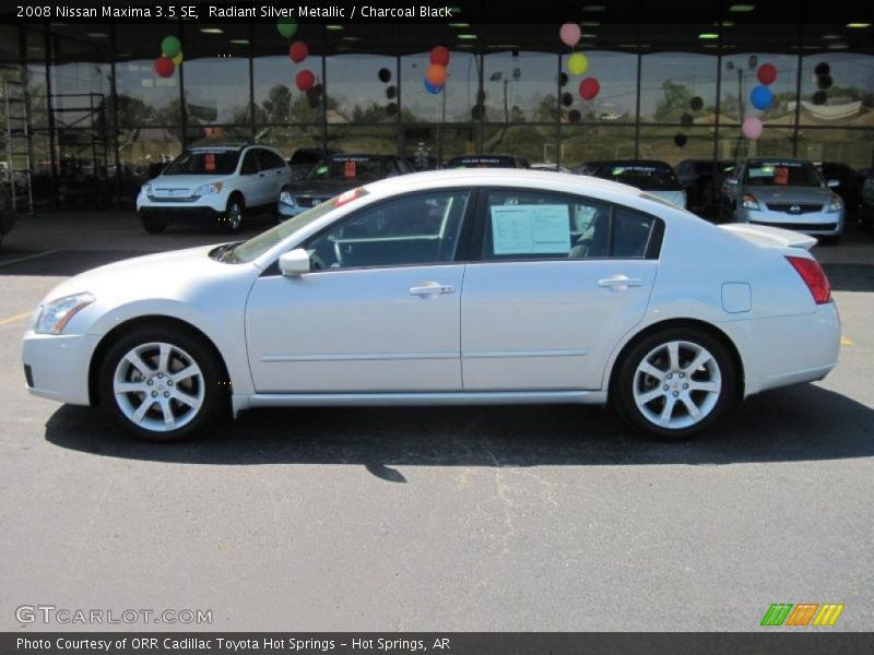 Radiant Silver Metallic / Charcoal Black 2008 Nissan Maxima 3.5 SE