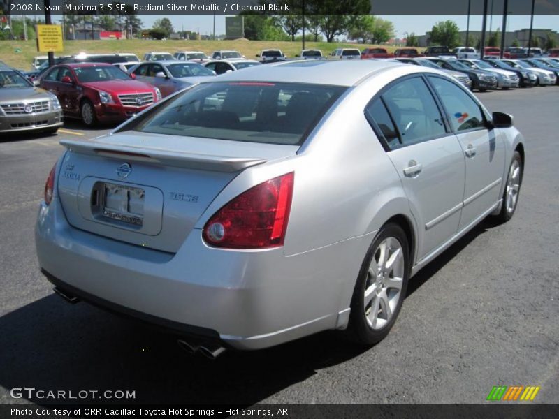 Radiant Silver Metallic / Charcoal Black 2008 Nissan Maxima 3.5 SE